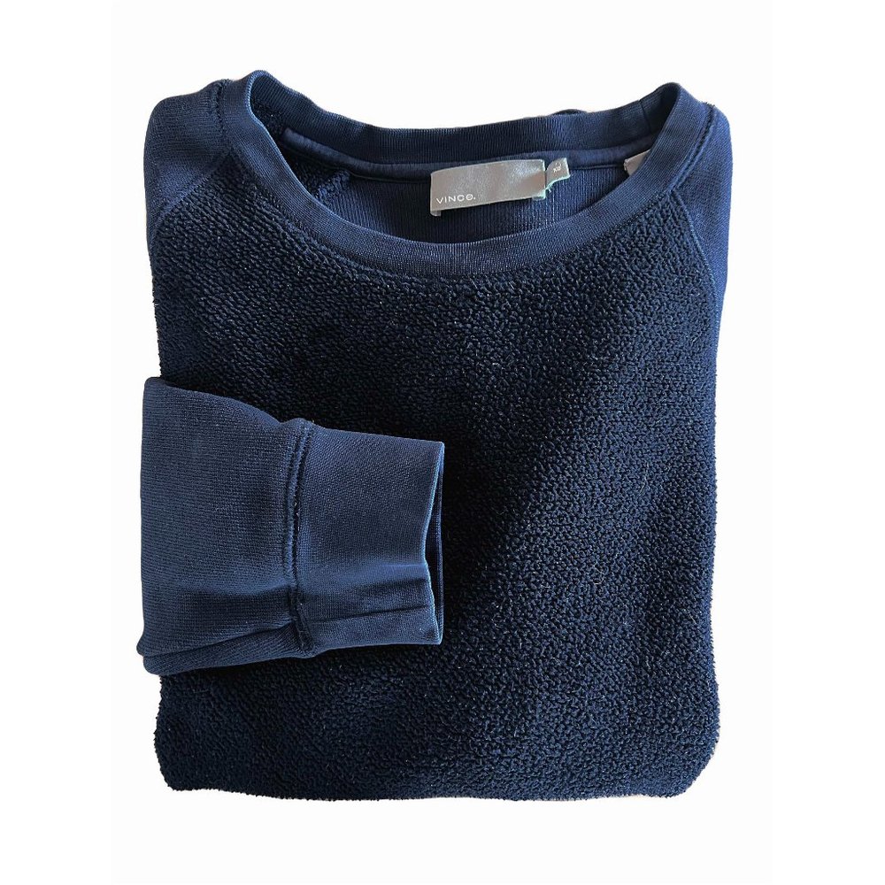 Vince Heavy Fleece Sweatshirt in Navy
